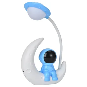 Astronaut Moon Man Night Light LED Atmosphere Ornaments Adjustable Bedside Lamp Student Dormitory Reading Small Table Lamp