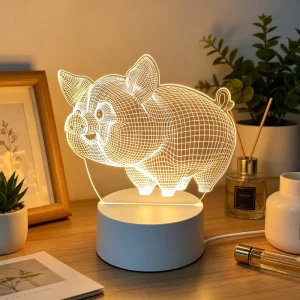 Atmosphere 3D Acrylic LED Lamp for Home Children’s Night Lights Rgb Night Light Touch Lamp Usb Romantic Led Table