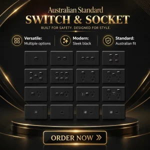 Australian Standard 10A 2 Way Electrical Wall Outlet Switch Socket Single Double Options