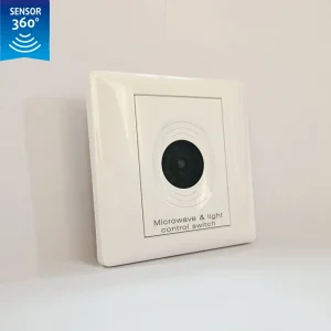 Auto-On Auto-Off Motion Sensor Wall Switch PC AC220V Indoor Lighting Control