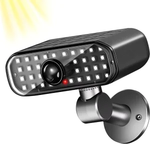 Auto Switch IP65 Waterproof White LED Solar Wall Light Smart Security Garden Light for Cabin Trash Area Exterior Door