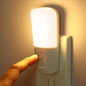 Automatic Sensor Wall Plug LED Nightlight Dimmable Dusk Dawn Sensor for Bedroom