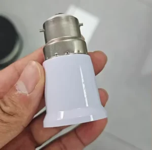 B22 to E27 Screw PC Adapter Socket Lamp Holder for LED Bulb