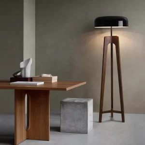 BGST Solid Wood E27 Floor Lamp Simple Model Tripod Vertical LED Floor Lamps Bedroom Living Room Sofa Lighting Floor Light