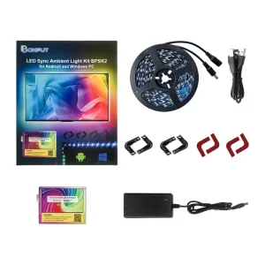 BPSK2 Immersive PC TV Background RGB LED Strip with APP Control Music Sync Ambient Lighting