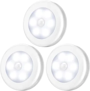 Baby Kids Cordless Battery-Powered Built-In Motion Sensing LED Night Light for Bathroom, Hallway, and Closet