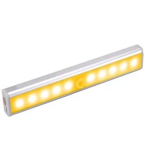 Battery-Operated Stick-On Magnetic Wireless Motion Sensor Lights for Closets, Stairs, and Wardrobes