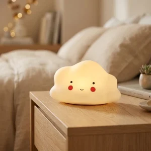 Battery Powered Indoor LED Bedroom Lights Cute Sun Moon and Star Animal Baby Night Lights for Room Decor