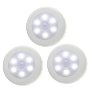 Battery-Powered LED Motion Sensor Night Light with Touch Control for Bedroom