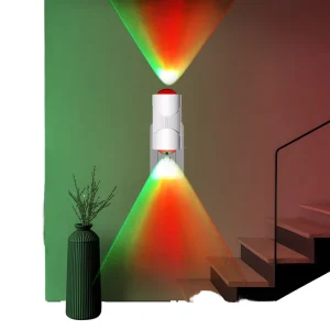 Battery-Powered USB-Rechargeable LED Motion Sensor Night Light, White Plastic, Magnetic Wireless Wall Lamp