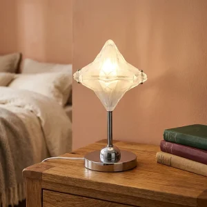 Bauhaus Minimalist Star Glass Bedside Desk Lamp for Living Room Bedroom Study Room Antique Design Decoration