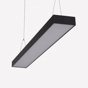 Beautiful and Simple Dimmable LED Linear Light 1200mm X 160mm 100lm W Suspended Hanging Pendant for Office Commercial