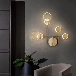 Bedroom Bed Wall Lamp Nordic Modern Simple Creative Living Room Background Wall Light Luxury Wall Lamp
