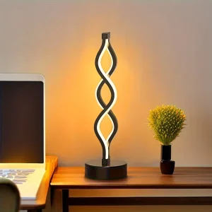 Bedroom Bedside Seaweed-Style Wave-Patterned Table Lamp Night Light