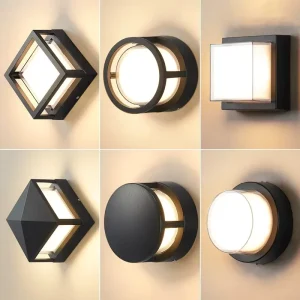 Bedroom Living Room Creativity Moon Lamp Aluminum 90-265V Home Outdoor Lighting Wall Decor LED Waterproof Wall Lamp