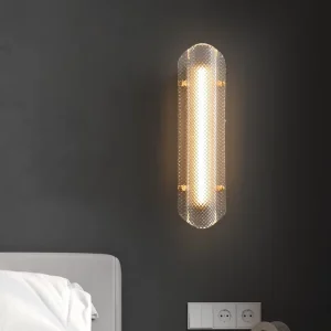 Bedroom Wall Lamps Indoor Brass Simple Dining Room LED Wall Light Living Room Bedside Vintage Modern Glass Wall Lamp