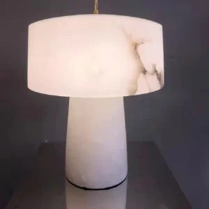 Bedside Decorative Luxury Restaurant Hotel Marble Table Lamp Bedroom Alabaster Table Lamp