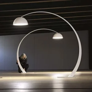 Bent Shaped Fishing European Style Indoor Floor Lamp Interior Lights for Home