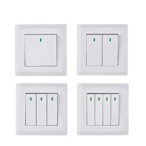 Best Sell Wall Switch 1 2 3 4 Gang 1 2 Way Electrical Wall Switch