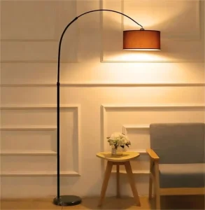 Best selling Fabric Personalized Living Room Sofa Indoor Floor Light Simple Art Bedroom Bedside Decorative Floor Lamp