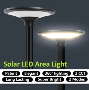 Big Size Integrated Solar LED Garden Light IP65 Waterproof Outdoor Lamp for Patio Night Lighting