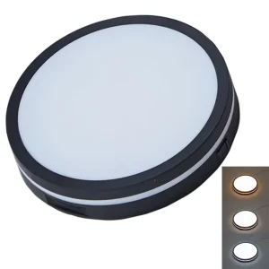 Black Frame Dimmable Slim Ceiling Light for Home