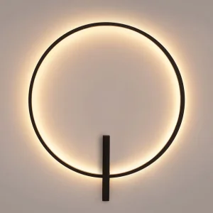 Black Home Living Room Decorative Round Nordic Bedroom Bedside Indoor Modern Led Wall Lamps