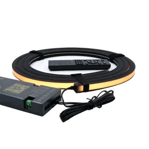 Black IP65 LED Strip Light Kit DC24V Timer Function 13x13mm Flexible Tunable