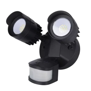 Black Outdoor Security LED Motion Sensor Night Light