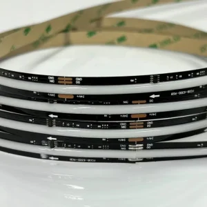 Black PCB LED COB Smart Full Color RGBIC RGBWIC RGBCWIC Voice Control Flexible Soft Light String 5V 12V 24V Cob Led Strip