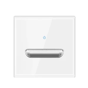 Black Tempered Glass British German Toggle Reset LED Light Wall Switch And Socket Panel