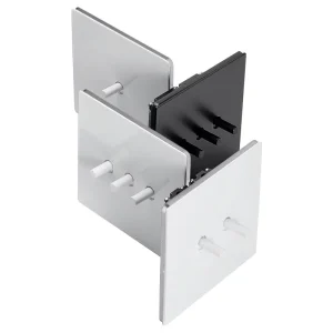 Black and Pure White Retro Wall Toggle Switch Metal Wall Socket Light Switch