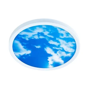 Blue Sky White Clouds Simple Modern Creative LED Surface Mounted Panel Bedroom Ceiling Light Household Lighting