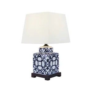 Blue and White Porcelain Table Work Lamp