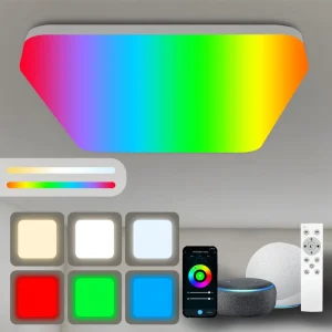 Boyid Factory App Control Square Smart Home Life LED Ceiling Lights for Living Room