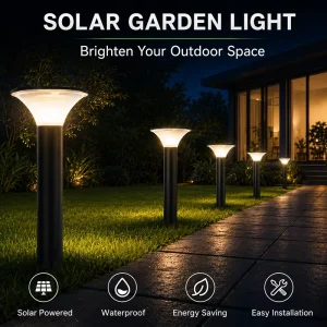 Bright Waterproof LED Solar Garden Light for Outdoor Lawn Patio Walkway Driveway Energy Saving & Durable