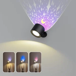 Brightness Adjustable Wall Night Light With Remote Control Battery Powered 3 Color Temps Indoor Up and Down LED Wall Lamps