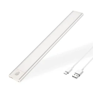 Brightness Adjustable Wardrobe LED Light Built-in Rechargeable Battery Powered Cabinet Light with Motion Sensor
