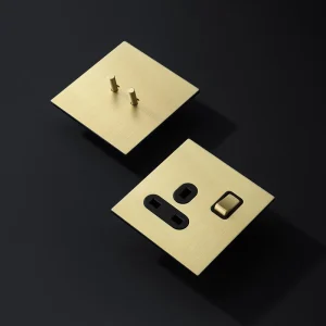 Brushed Gold Wall Switch Socket