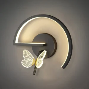 Butterfly Wall Lamp Bedroom Bedside Modern Minimalist Living Room Background Nordic Creative Aisle Corridor Indoor