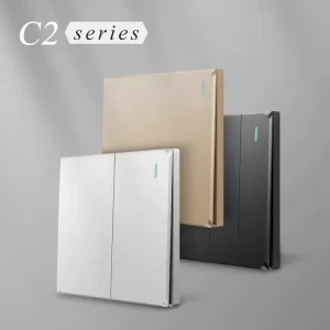 C1 Ultra Thin Wall Switch Socket Modern Luxury Design New PC Material for UK & CN Plug Standards