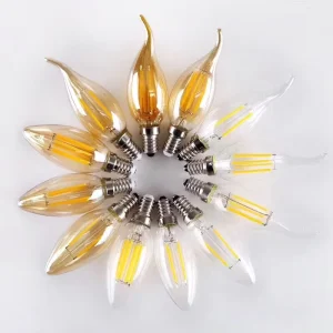 C35 E12 4W LED Filament Candle Vintage-Style Light Bulb