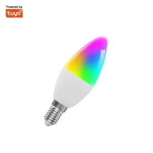 C37 WiFi Smart Candle Bulb E14 RGBCW Color-Changing with Alexa Voice Control