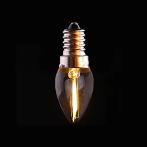 C7 Candelabra Filament LED Bulb 0.5W/1W E12/E14 Vintage Edison Mini Candle Christmas Light Bulb