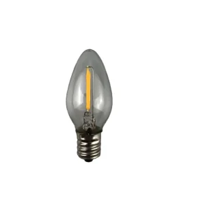 C9 LED Bulbs 0.6 Watts LED Filament Night Light Bulb Edison Style LED Light Lamp 120V E17 Candelabra Base Candle Lighting