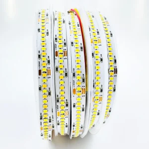 CCT Led Light Strip DC12V 24V Smd 2835 240leds m IP20 10mm Width Copper Pcb 10w 10m Roll 3000k+6000k Smart Led Strips