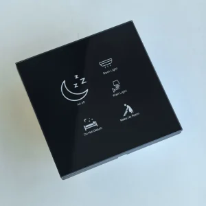 CE RoHS Certified Hotel Room Light Wall Switch Wired or Wireless Tempered Glass Touch Switch