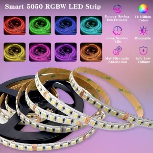CE RoHS RGB RGBW 5050 LED Strip Light 24V 12V Smart App WiFi Remote Control RGB 2700K 3000K 4000K 6500K