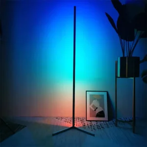 CE RoHS Unique Design Best Quality IP65 LED Corner Floor Lamp Works with Alexa for Home Decor Mood Lighting