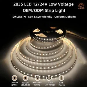 CE& Rohs Certificated OEM Customized High Brightness IP68 Waterproof Bendable 12V 24V Addressable Led Strip Outdoor Use